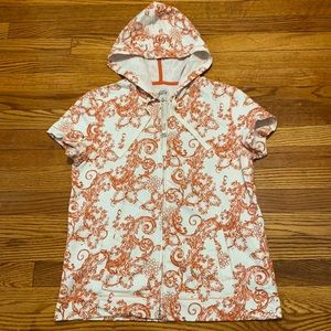 Style & Co. Sport hooded short sleeve jacket